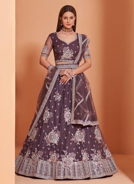 Dark Pink Colour Latest Exclusive Wear Heavy Wedding Lehenga Choli Collection 1032